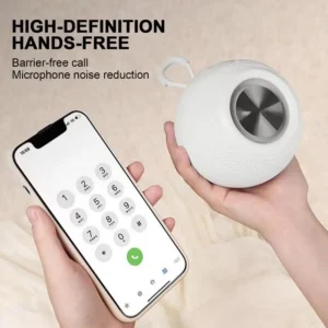 Outdoor Portable Speaker Handheld Wireless Speaker Audio Player With Colorful Light FM Radio USB For Picnic Camping Kitchen