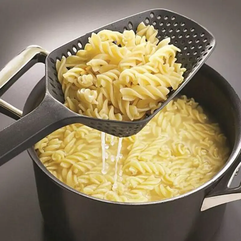 Strainer Spoon Large Funnel Fried Food Strainer Vegetable Food Water Filter Portable Home Kitchen Cooking Tools - Image 2