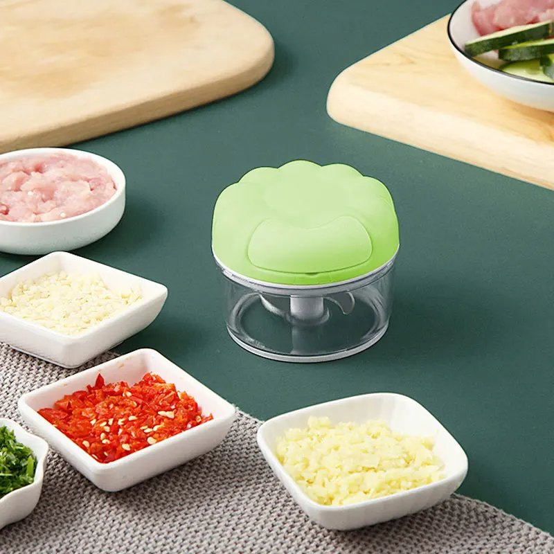 Mini Food Mixers Multi-function Garlic Grinding Chopper Food Vegetables Cutter Meat Grinders Home Kitchen Manual Garlic Press - Image 2
